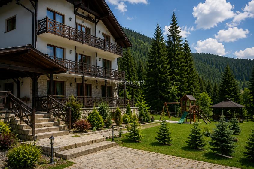 Pensiune montană premium, disponibilă la vânzare – 1,5 milioane EUR. - 2