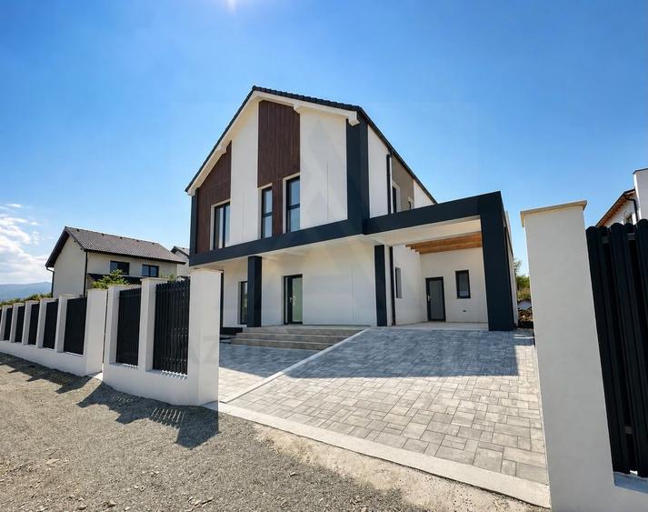 Casa individuala premium 4 camere 3 bai teren 365 mp Calea Cisnadiei