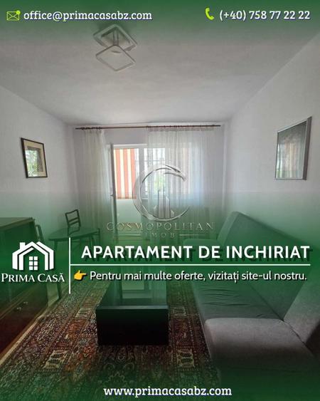 Apartament cu 2 camere de inchiriat ~ zona Crang / Democratiei ~ etaj 3din4