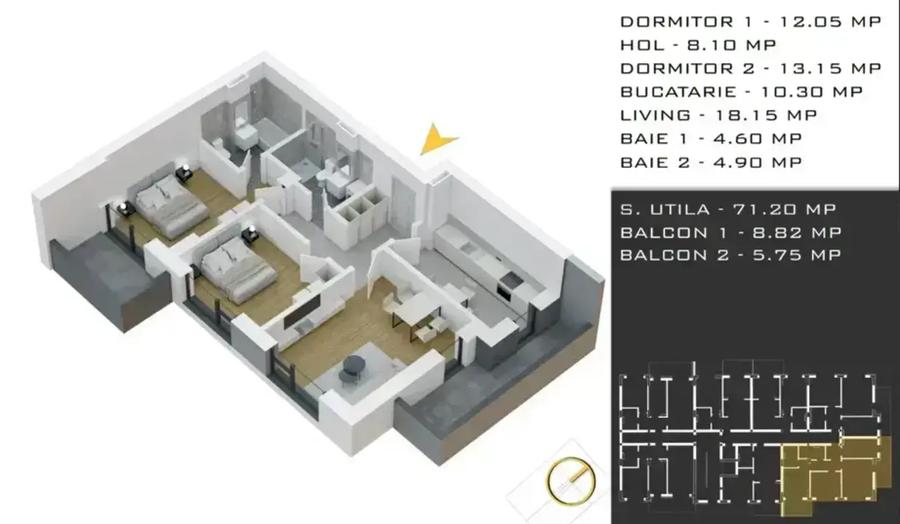 APARTAMENT 3 CAMERE DECOMANDAT THEODOR PALLADY METROU NICOLAE TECLU