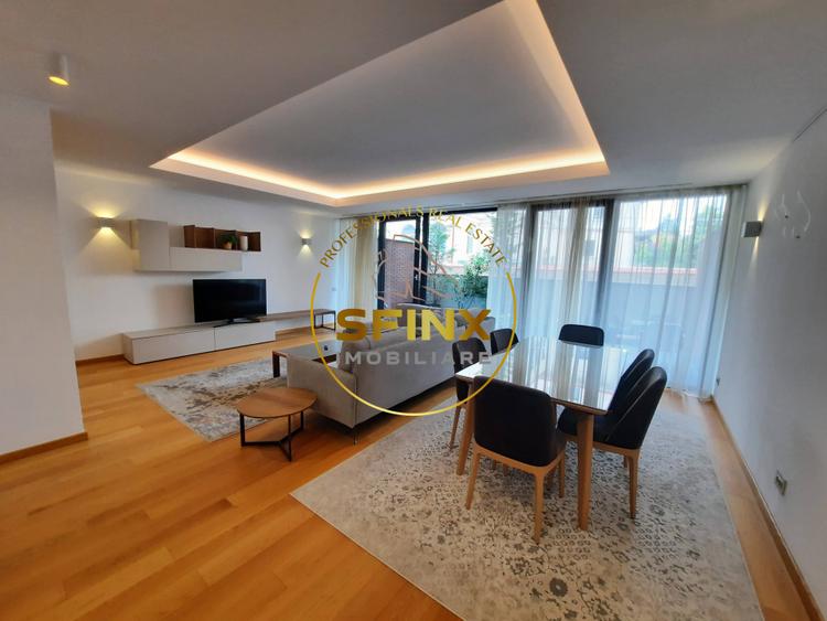 Primaverii, ground floor, fully furnished, modern apartment with large terraces