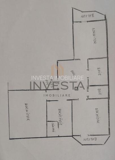 Apartament cu 3 camere decomandate, zona Piata Marasti! - 1