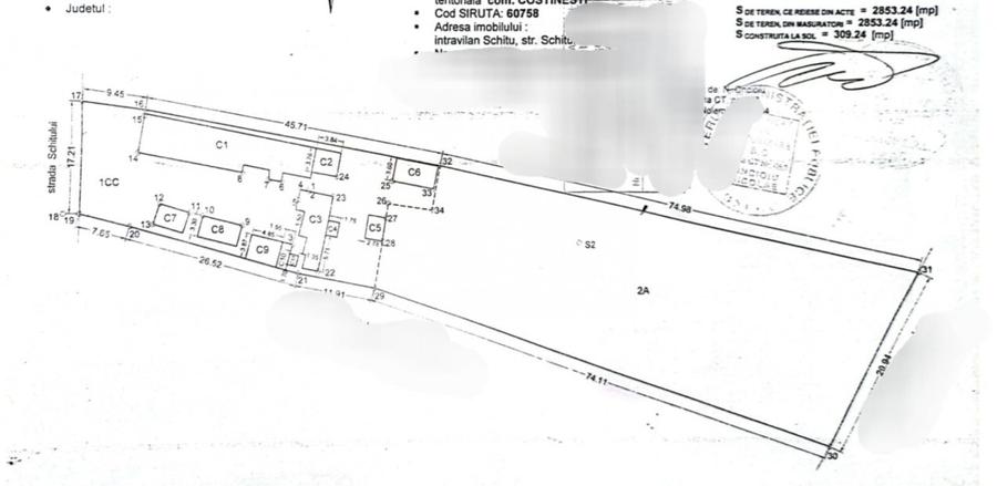 Teren intravilan de vânzare în Costinești – Strada Schitului | 2.853 mp | Utilit