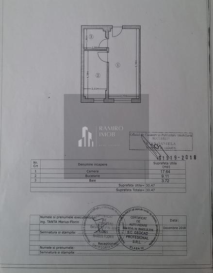 Garsoniera CONFORT 1/ Viva Residence/ Metrou Aparatorii Patriei