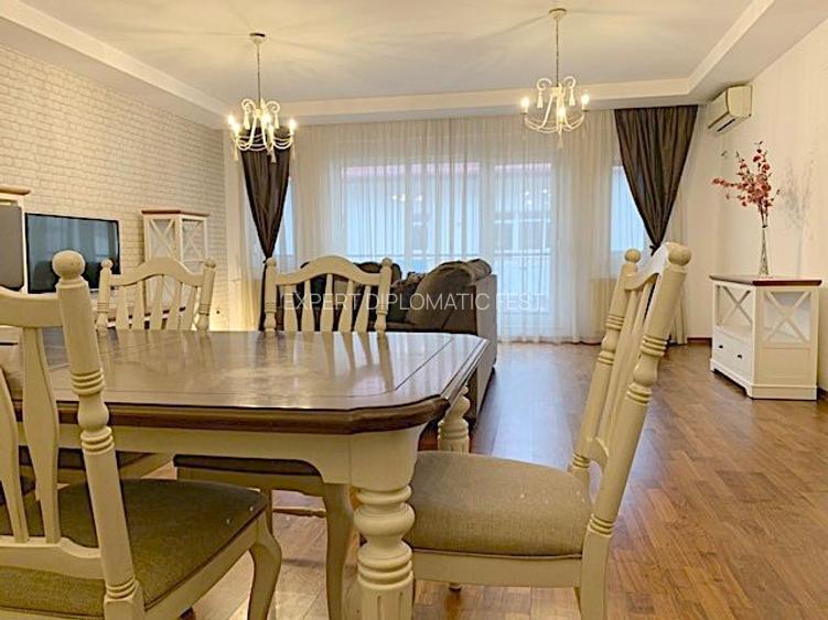 Herastrau- Aron Cotrus, 3 camere-etaj 1, suprafata 125mp, chirie 1700 eur