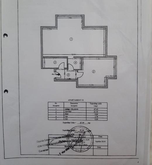 Apartament 2 camere 87mp 2020 mobilat utilat strada Safirului