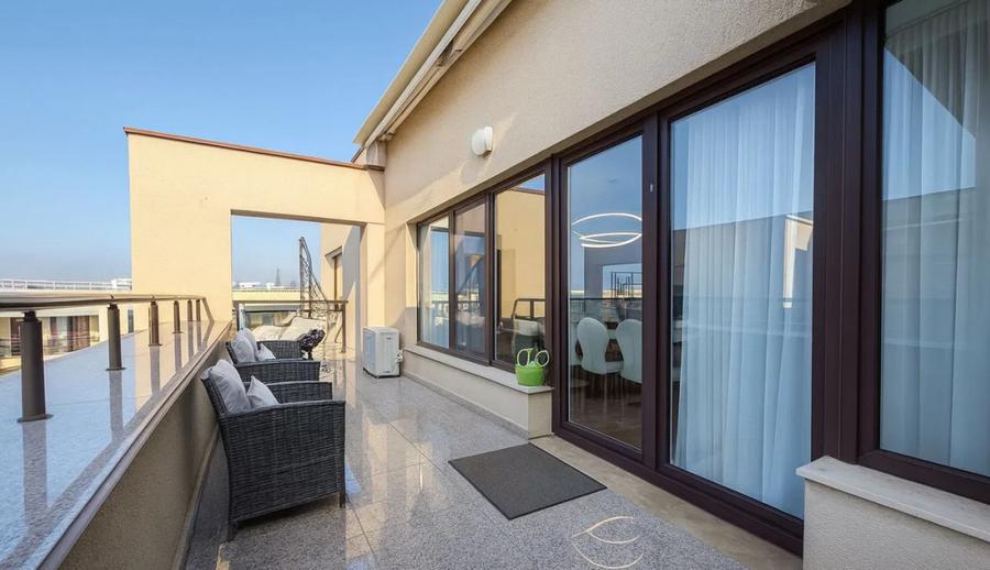 Penthouse, 125 mp, loc de parcare, 2 terase 34 mp, Herastrau-Sos.Nordului