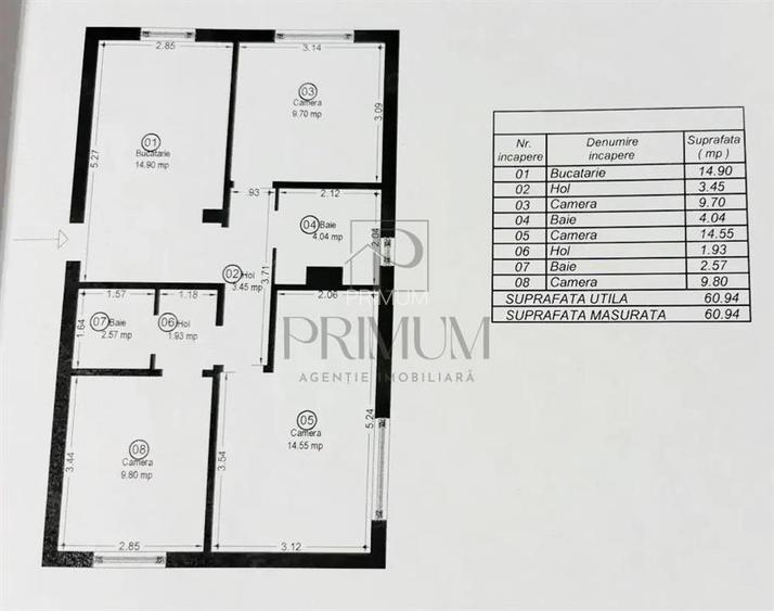 LIPOVEI - PARTER INALT RENOVAT - 3 CAMERE - 2 BAI - CENTRALA PROPRIE - CLIMA - B - 8