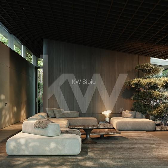 Casă cu arhitectură modernă si teren  in Cisnădioara - 21
