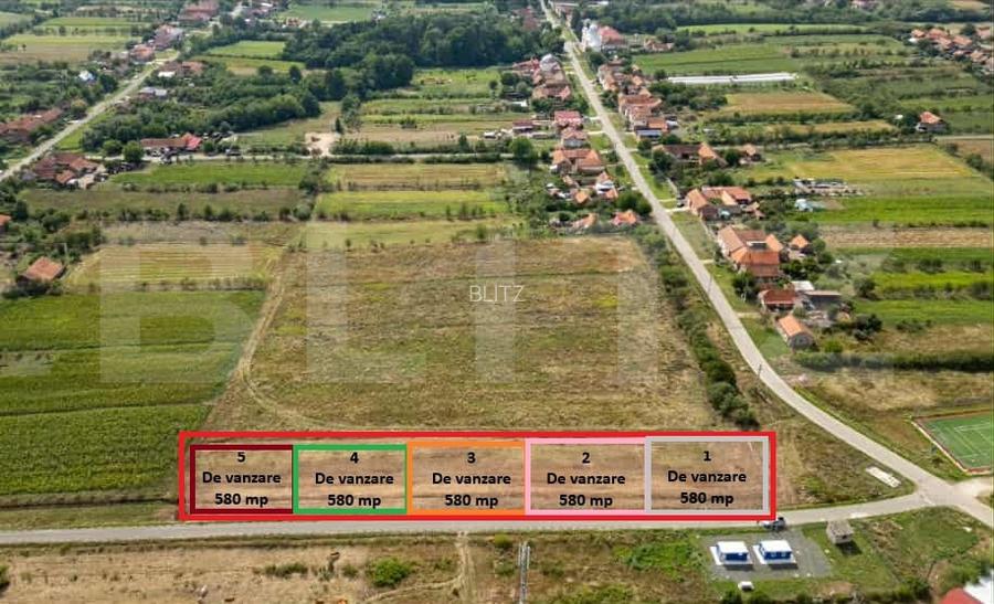 Teren intravilan de vanzare, 580 mp - Herendesti, la 4 km de Lugoj - 2