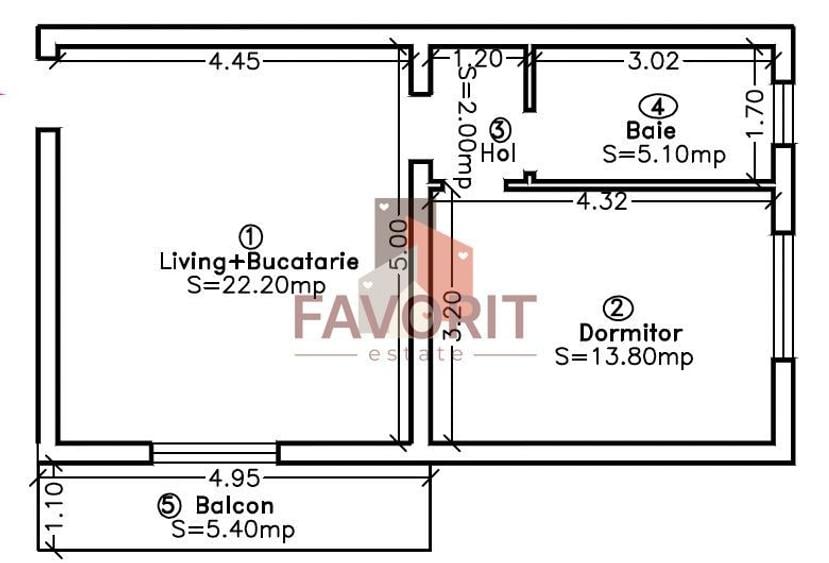 Etaj 1. Finisaje la alegere. Zona accesibila