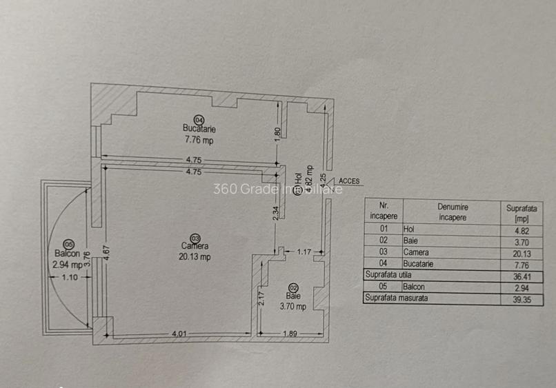 Apartament 1 camera, decomandat, zona Lunei - Facultatea Economie - 5