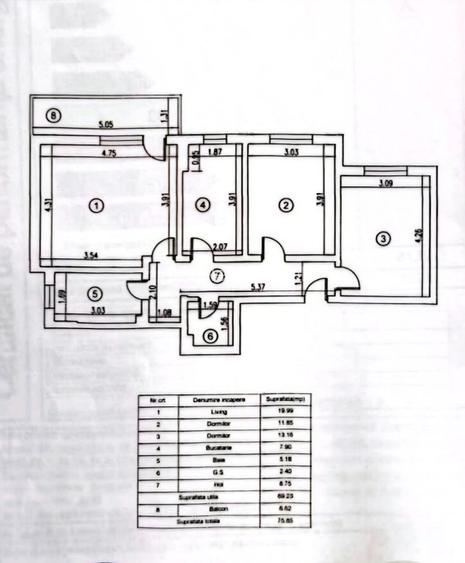 Apartament 3 camere-Mobilat și utilat-Crown Reidence - 22