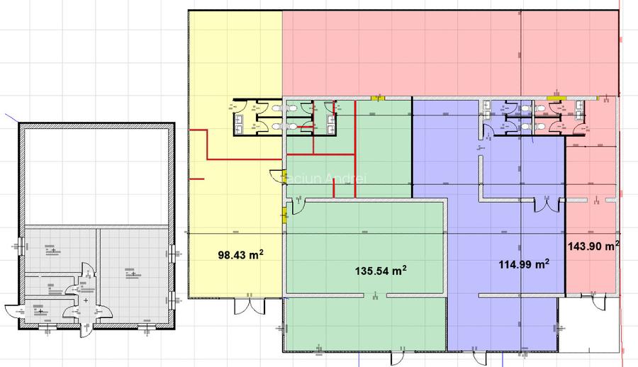 Spații comerciale 100-140 mp, Parter, Trifazic – În curs de amenajare - 7