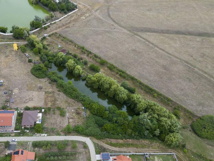 Teren de 7900 mp cu baltă de pescuit în Frumușeni