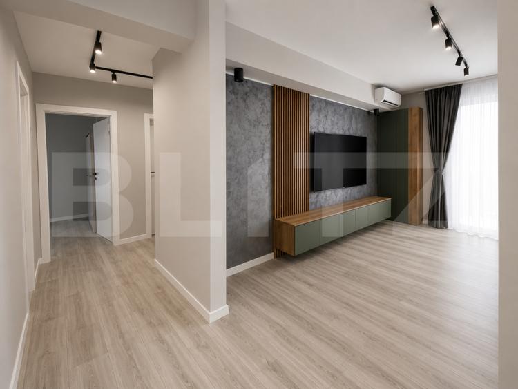 Apartament 3 camere, 68.50 mp, utilat și mobilat, zona Baciu