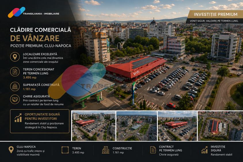 Activ comercial premium 3495mp, Investiție strategică, Marasti