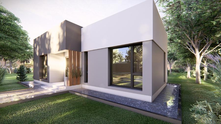 Casă modernă la ROȘU, parter – Domnești, 500 mp teren.