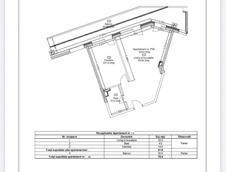 Comision 0 % - Apartament de vanzare, cu 2 camere, 51,9,mp, zona Zorilor