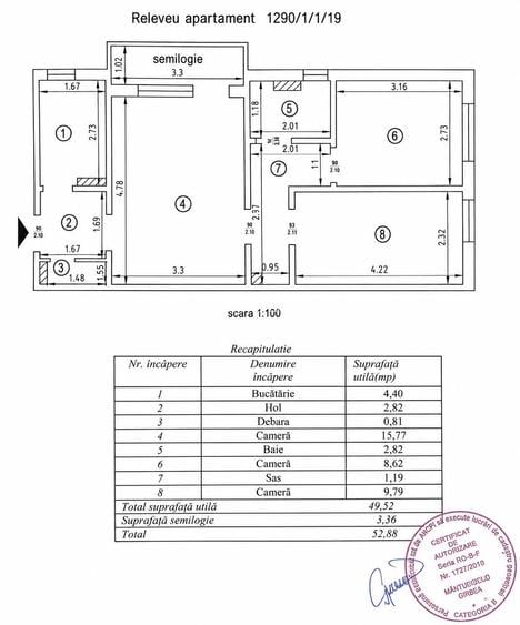 3 Camere Dec. Renovat Modern - partial mobilat - Zona Garii / Rapa Galbena - 8min de "A.I.Cuza" - 7