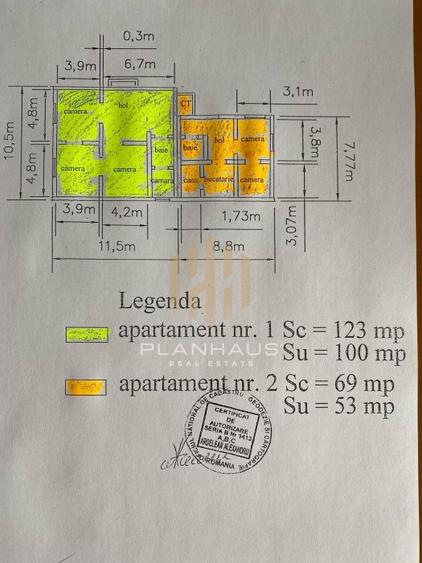 Casa tip duplex , str.Mihai Eminescu ,zona excelenta la strada principala
