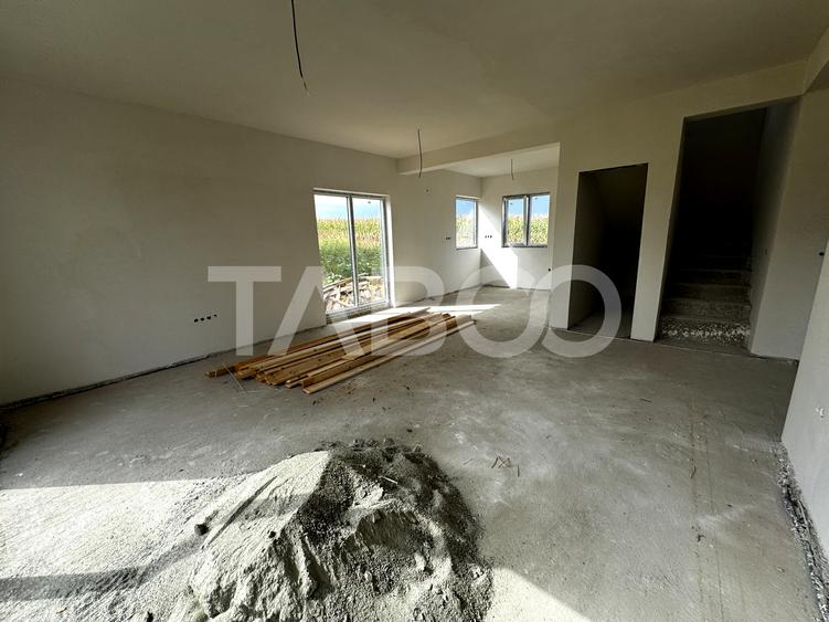 Casa individuala 5 camere 119 mpu carport teren 478 mp Sura Mica Sibiu