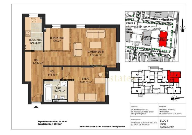 Apartament NOU cu 2 camere de vânzare – Intabulat - 2