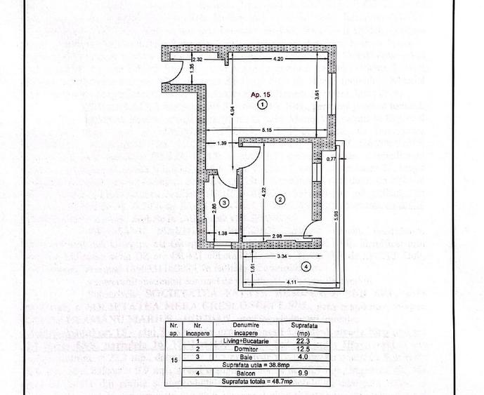 PROPRIETAR |Apartament modern 2 camere | 49mp | parcare | Str. Biruinței