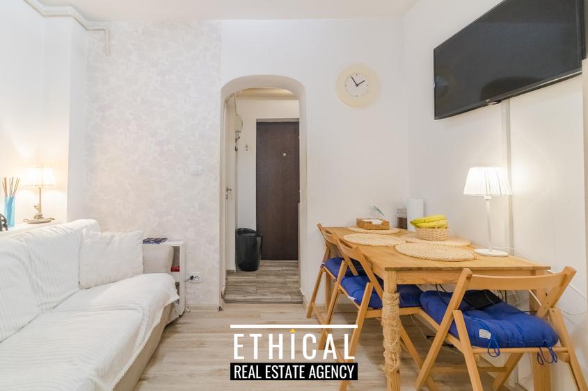 Floreasca - Ceaikovski | Studio 41 mp, mobilat, utilat, centrala si boxa.