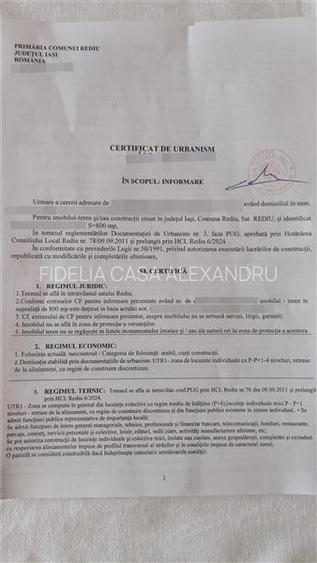 Teren intravilan 800 mp ,asfalt,toate utilitatile - Rediu , Iasi - 6