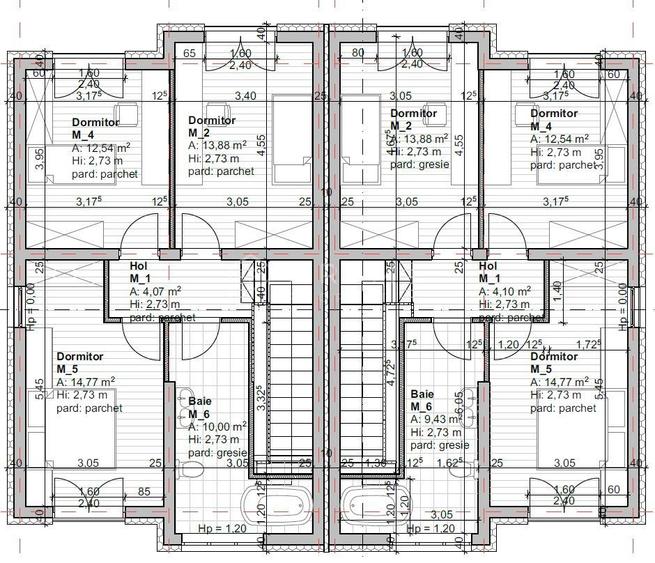 Casă nouă tip duplex izolat fonic în Livezeni