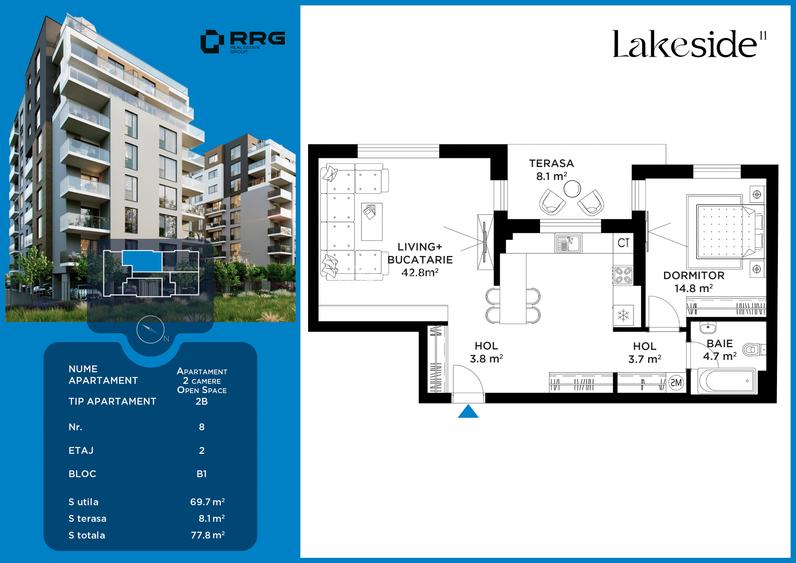 Străulești Lac | 2 Camere | Vedere directă spre lac - 15