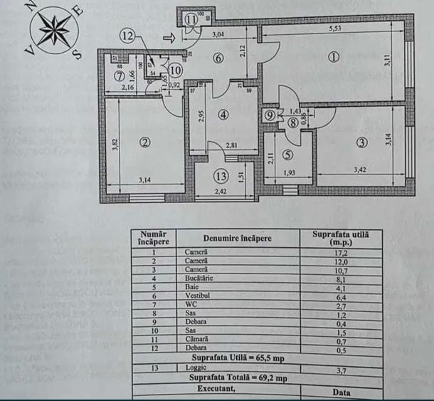 Vânzare apartament 3 camere Crângași