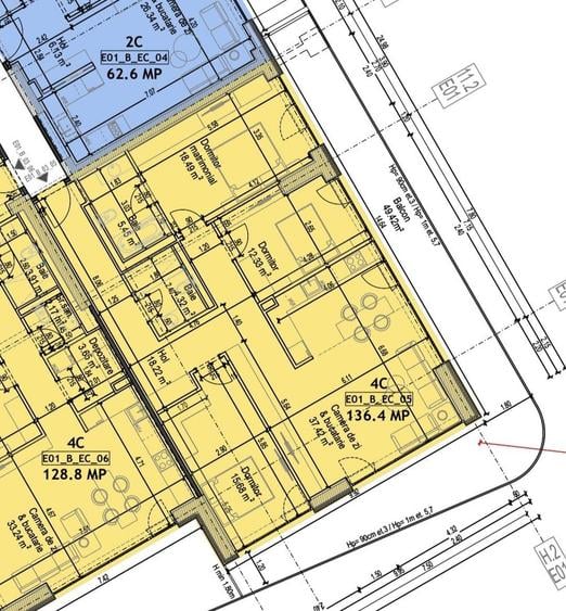 Apartament 4 camere de vânzare | Complex Nou | Terasă 40 mp | Vedere deschisă