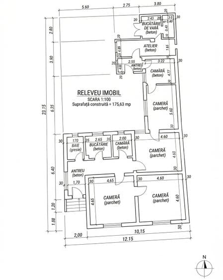 Casă 175 mp de renovat, teren 669 mp, toate utilitățile, zona Freidorf