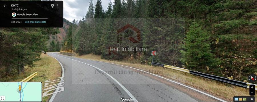 Teren extravilan tip pădure de vânzare 500 mp Arefu Transfăgărășan - 3