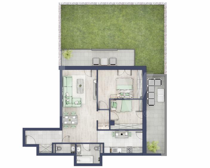 Apartament 3 camere, Parter, intabulare vara 2026