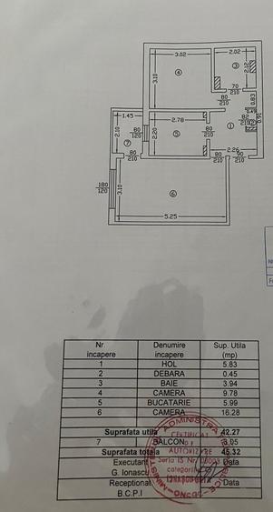 Etaj 2-Podul de Fier Intersectie-2 Camere Decomandat-bloc 81'