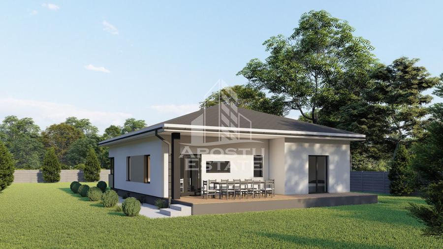 Teren cu proiect casa 160mp - zona Aradul Nou