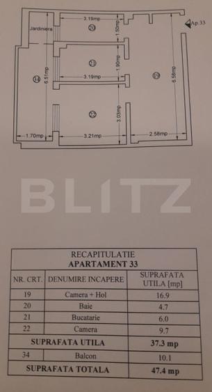 Apartament 2 camere, etaj intermediar, zona Tatarasi