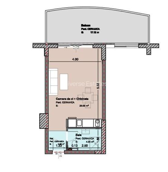 | Studio 53 mpu, decomandat cu terasă generoasă | Vedere deschisă – Mamaia N | - 11