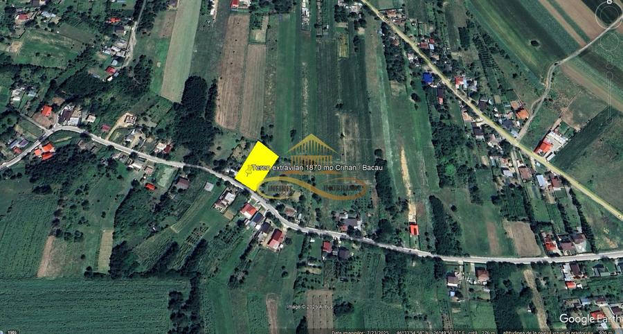 Teren extravilan de vanzare Crihan Bacau