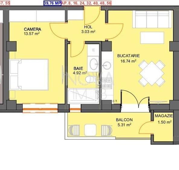 Apartamente - tip studio - Str. Doamna Stanca - 2