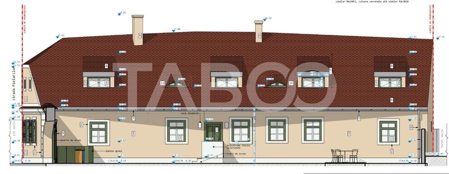 Proiect autorizat de reabilitare casa individuala in centrul Sibiului