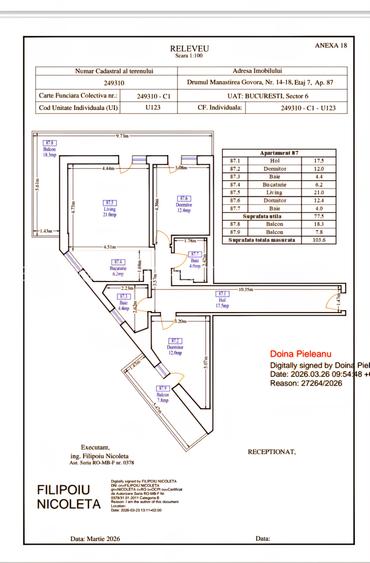 Apartament 3 camere,2 bai,centrala proprie,mutare imediata,TVA inclus in pret! - 36