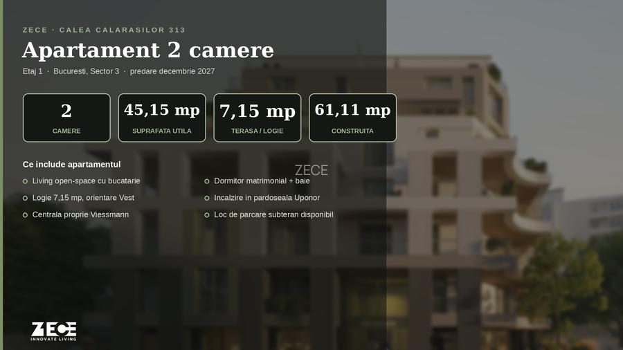 Apartament 2 Camere de Vanzare - Bloc Nou - ZECE Innovate Living - 13