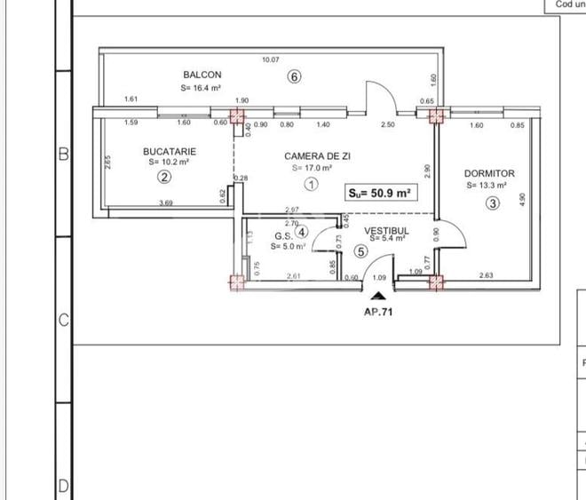 Apartament cu 2 camere de vanzare,Terasa 17 mp,Torontalului,Timisoara
