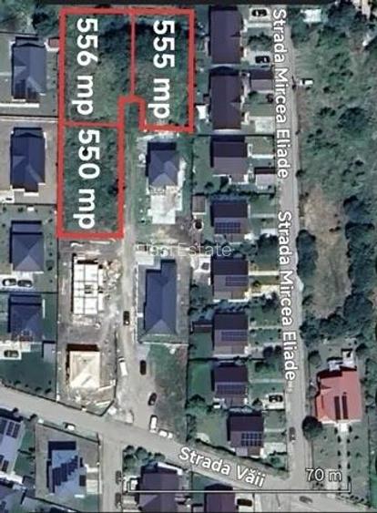 Ocazie! Valea Adanca str Vaii  TEREN 650mp  intravilan suprafata plana  3 loturi - 3