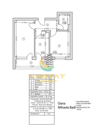 Apartament 2 Camere 56.50mp Parcare Inclusa Berceni - 1