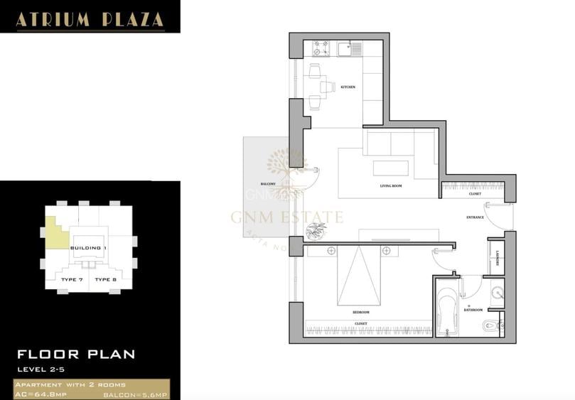 2 Camere | Et. 9/10 | Atrium Plaza Sisesti - 5